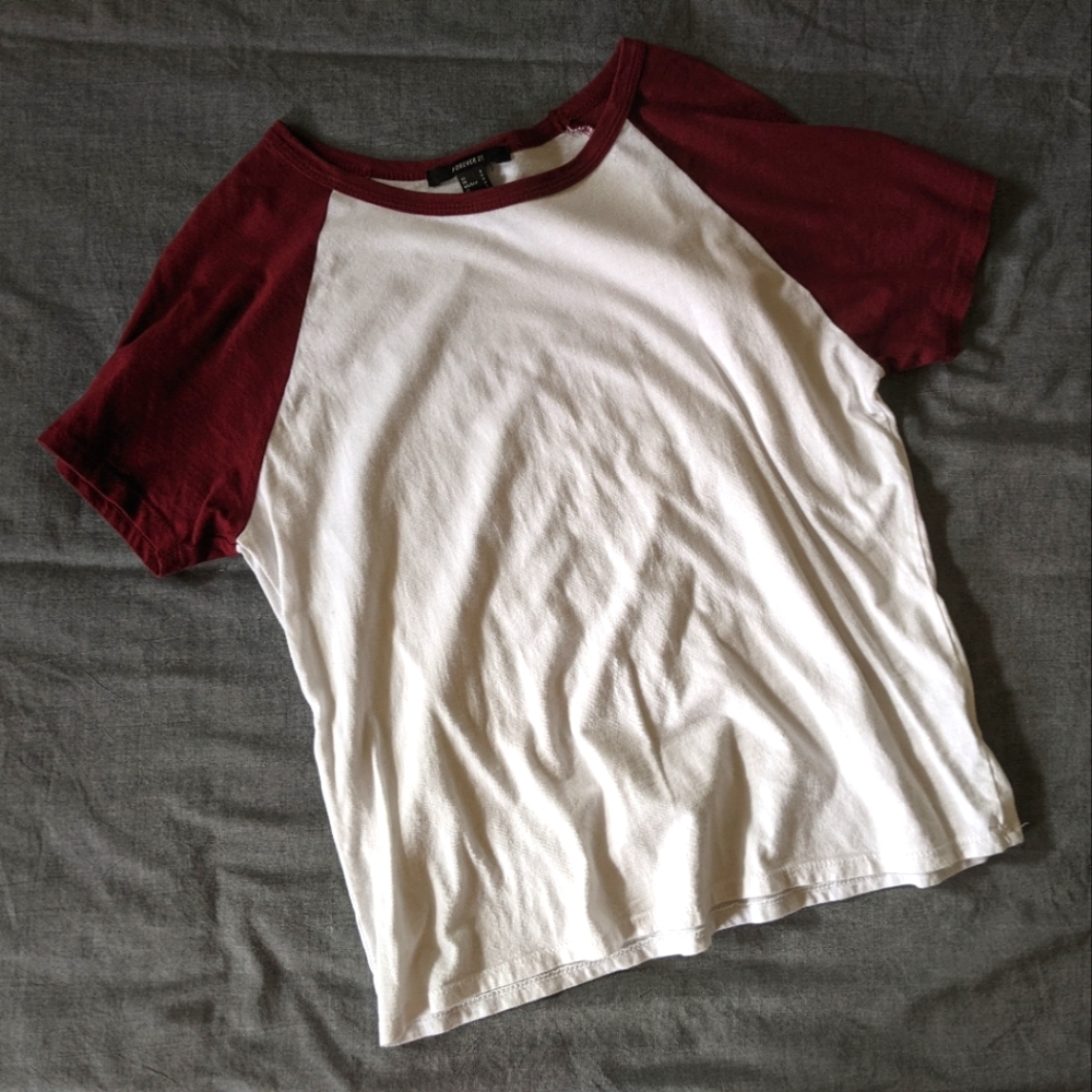Forever 21 Baseball Ringer Tee